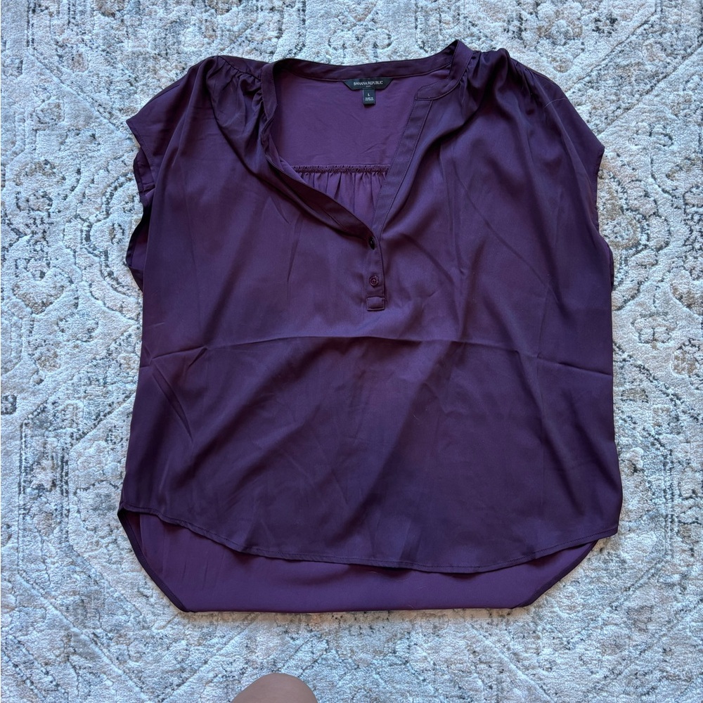 Banana Republic Deep Purple Blouse